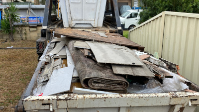 Skip bin waiting on being collected